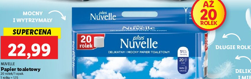 Papier toaletowy Nuvelle plus promocja