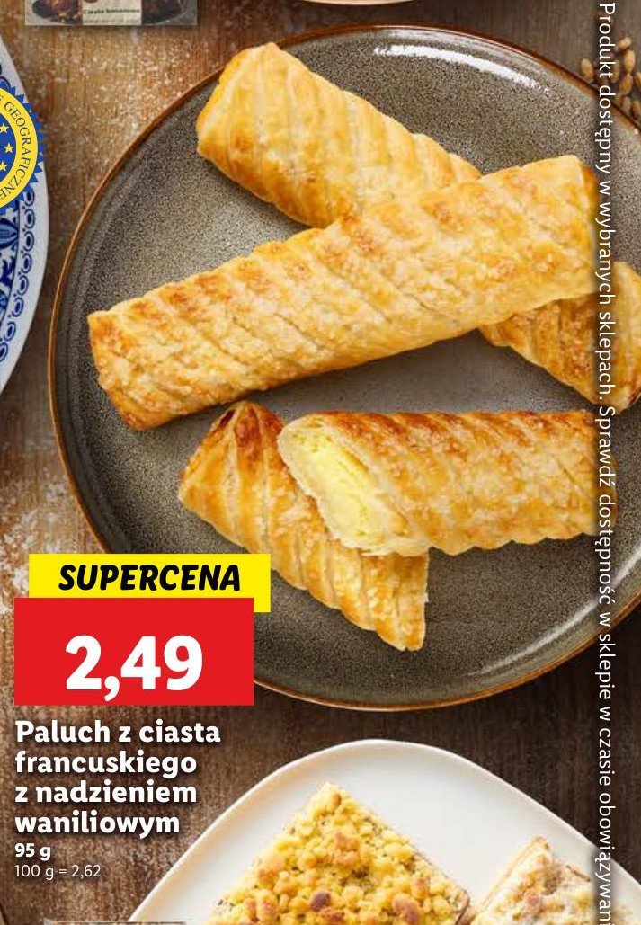 Paluch z nadzienem waniliowym promocja w Lidl