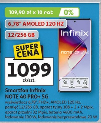 Smartfon Infinix NOTE 40 PRO+ 5G promocja w Auchan
