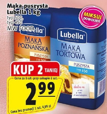 Mąka puszysta Lubella MWFOOD promocja w Prim Market