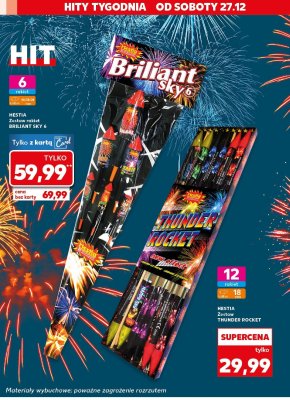 Zestaw rakiet BRILIANT SKY 6 promocja w Kaufland