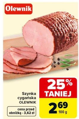 Szynka cygańska OLEWNIK promocja w Carrefour
