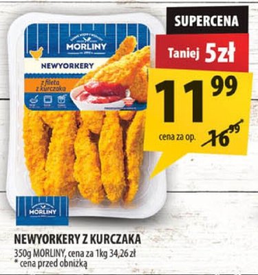 Newyorkery z kurczaka Morliny promocja w Arhelan