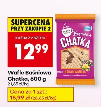 Wafle Baśniowa Chatka promocja w Biedronka