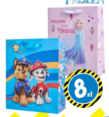 Torebka prezentowa Frozen promocja w Tedi