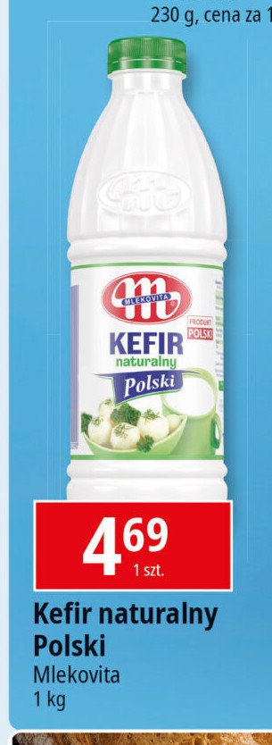 Kefir polski naturalny Mlekovita promocja w Leclerc