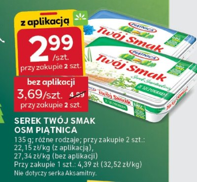 Serek Twój Smak OSM Piątnica promocja w Stokrotka