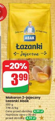 Makaron 2-jajeczny łazanki  promocja w Dino