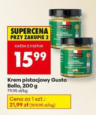 Krem pistacjowy Gusto Bello promocja w Biedronka