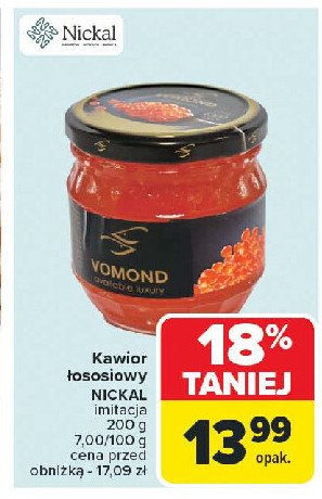 Kawior z łososia Nickal promocja