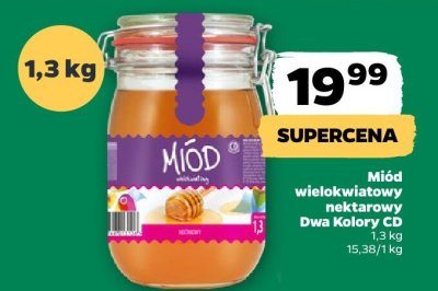 Miód wielokwiatowy nektarowy Dwa Kolory CD promocja w Netto