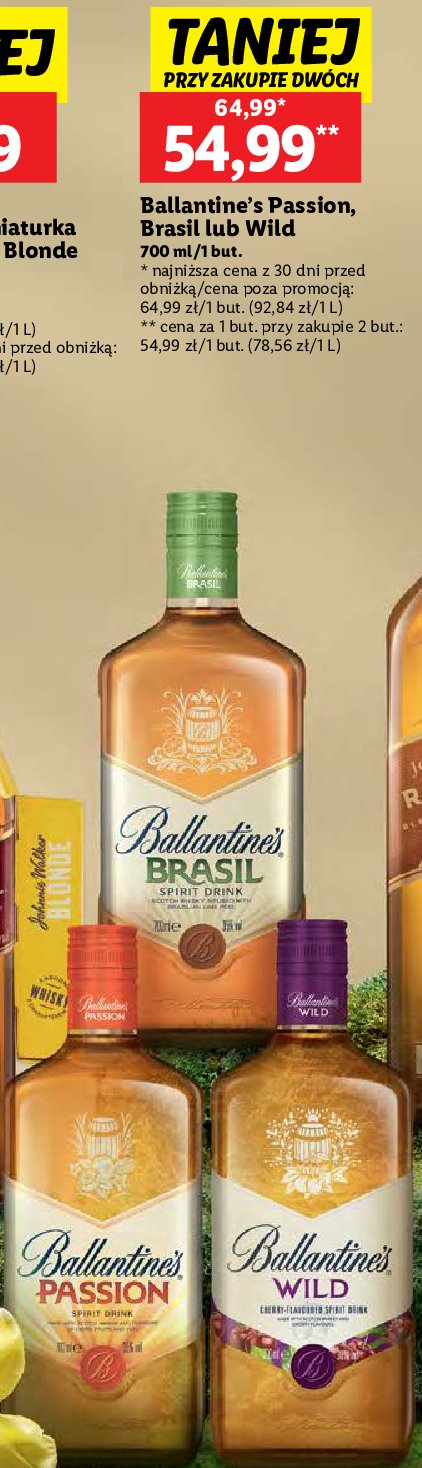 Whisky Ballantine's passion promocja