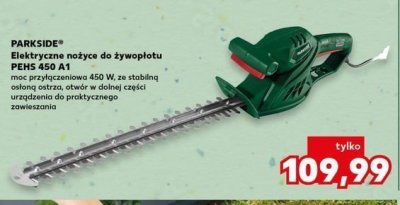 Nożyce elektryczne do żywopłotu 450 w Parkside promocja