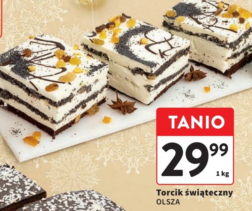 Torcik świąteczny Cukiernia olsza promocja w Intermarche