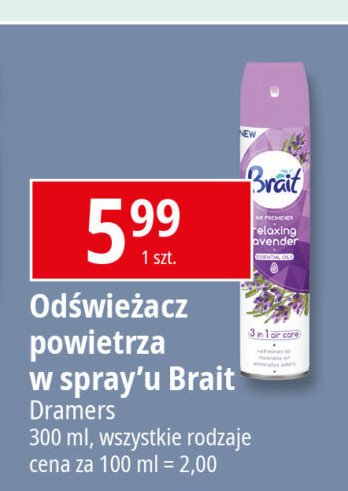 Odświeżacz powietrza lavender Brait promocja w Leclerc