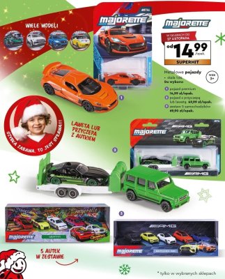 Majorette zestaw 5 samochodów metalowych promocja w Biedronka