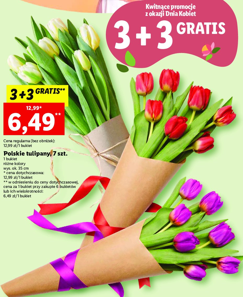 Tulipany bukiet 35 cm promocja