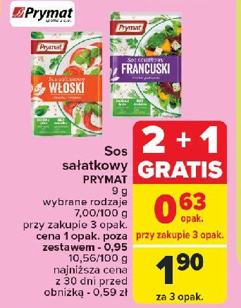 Sos sałatkowy włoski Prymat promocja