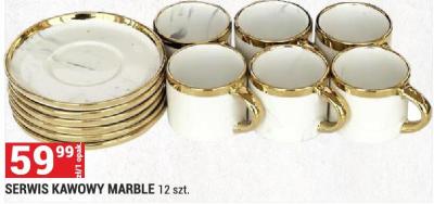 SERWIS KAWOWY MARBLE 12 szt. promocja w Merkury Market