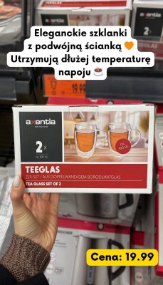 Szklanki z podwójną ścianką zestaw 2 szt. promocja w Kaufland