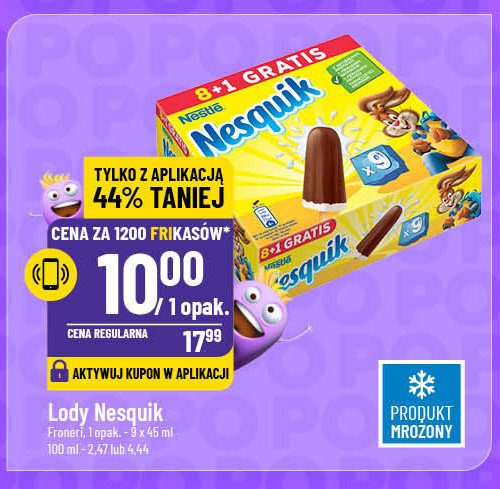 Lody kakaowo-waniliowe Nesquik promocja w POLOmarket