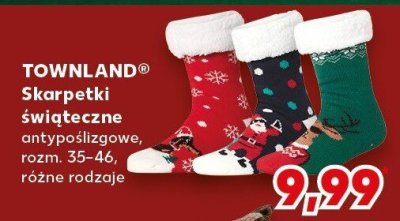 Skarpetki świąteczne TOWNLAND antypoślizgowe rozm. 35-46 różne rodzaje promocja w Kaufland