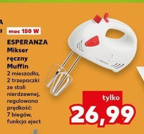 Mikser r臋czny muffin Esperanza promocja