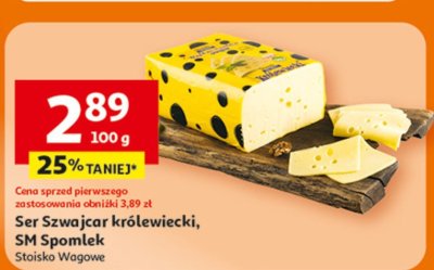 Ser Szwajcar królewiecki, SM Spomlek Stoisko Wagowe promocja w Auchan