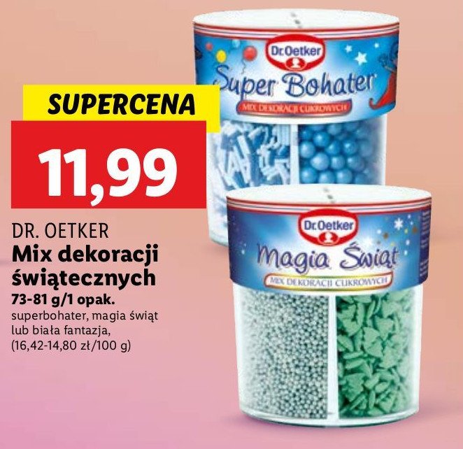 Super bohater mix dekoracji cukrowych Dr. oetker promocja