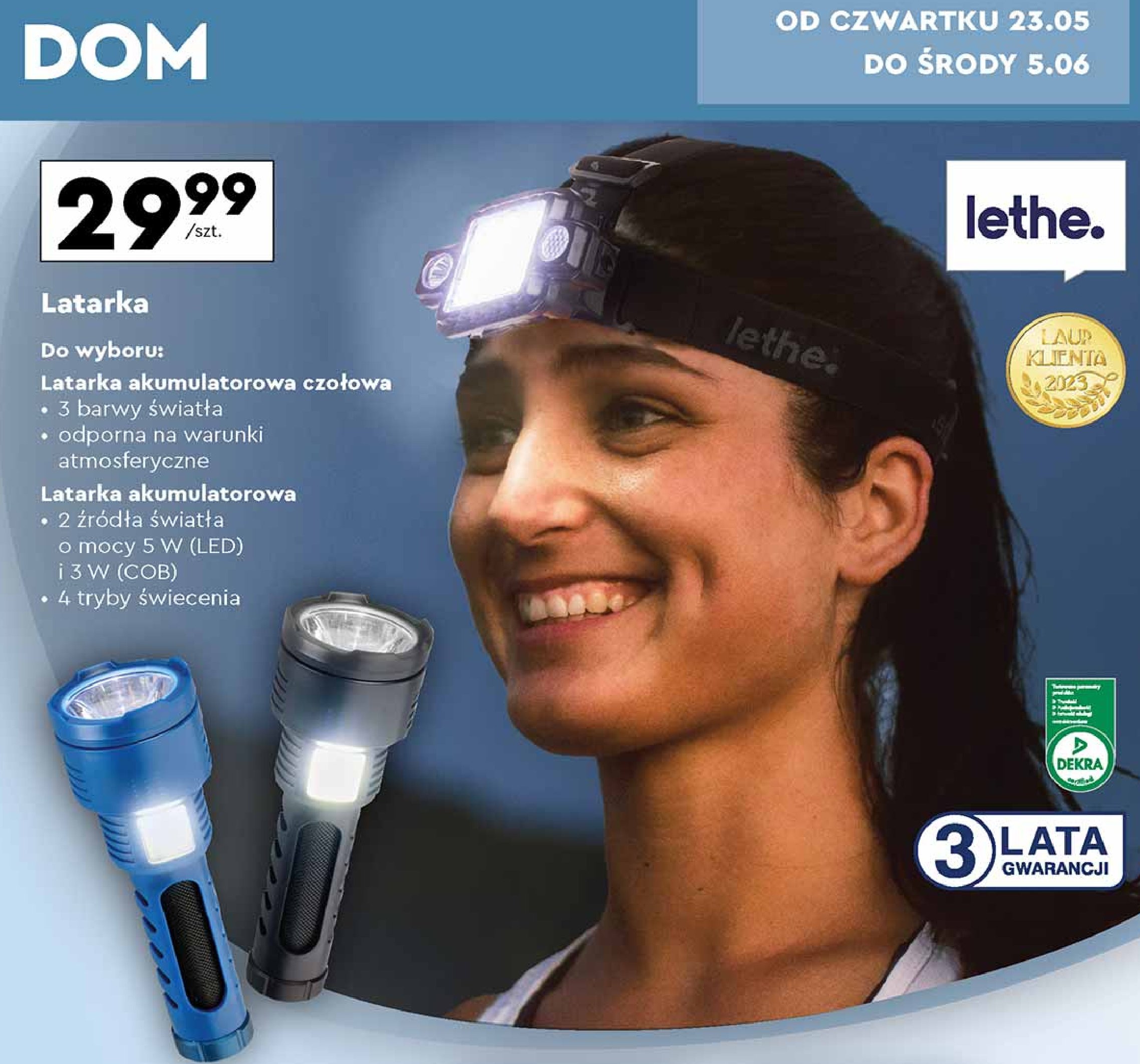 Latarka akumulatorowa Lethe promocja