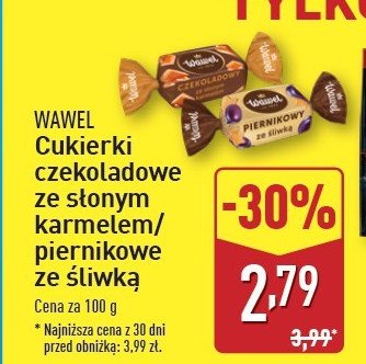 Cukierki Wawel piernikowy ze śliwką promocja w Aldi