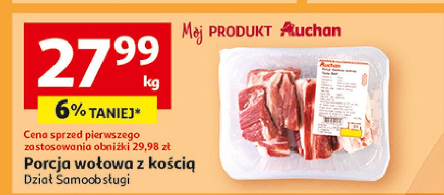 Porcja rosołowa wołowa Auchan promocja w Auchan