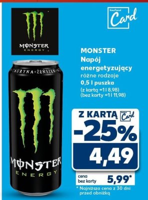 Napój energetyzujący promocja w Kaufland