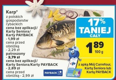 Karp z polskich gospodarstw promocja w Carrefour Market