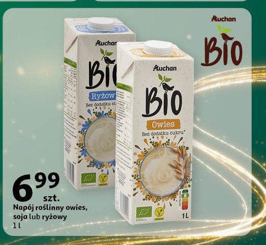 Napój owsiany Auchan bio promocja