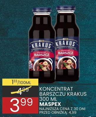Koncentrat barszczu Krakus promocja w Wafelek