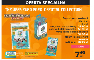 Puszka kolekcjonera uefa euro 2020 Panini promocja