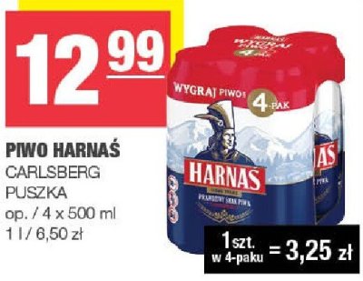 Piwo Harnaś promocja w SPAR