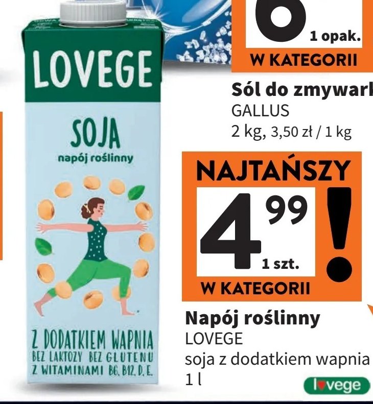 Napój sojowe + wapń Sante i love vege promocja