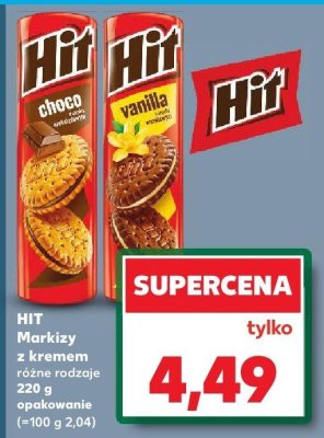 Markizy z kremem różne rodzaje Hit promocja w Kaufland