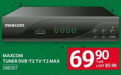 Tuner DVB-T2 Maxcom TV-T2 MAX promocja w Selgros