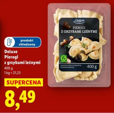 Pierogi Deluxe z grzybami leśnymi promocja w Lidl