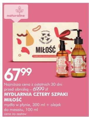 Mydło w płynie MYDLARNIA CZTERY SZPAKI MIŁOŚĆ promocja w Super-Pharm