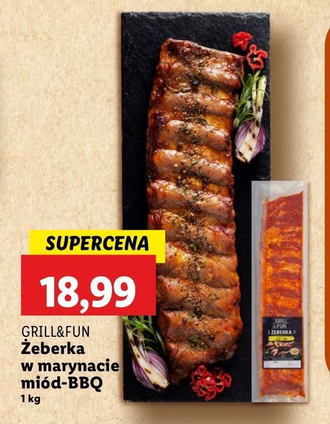 Żeberka w marynacie bbq Grill and fun promocja