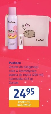 Zestaw do pielęgnacji ciała w kosmetyczce pianka do mycia (200 ml) i pomadka (3,8 g) Pusheen promocja w Drogerie DM
