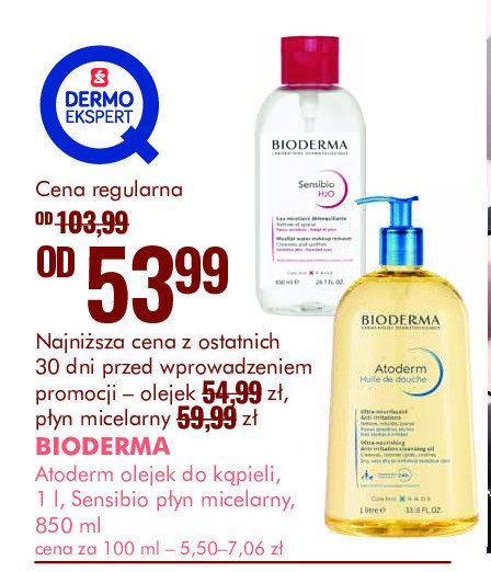 Płyn micelarny Bioderma sensibio h2o promocja