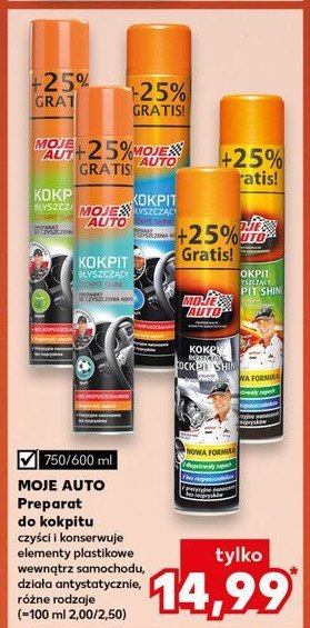 Spray kokpit matowy Moje auto promocja