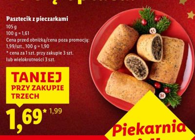 Pasztecik z pieczarkami promocja w Lidl