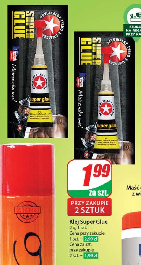 Klej Super glue promocja w Dino