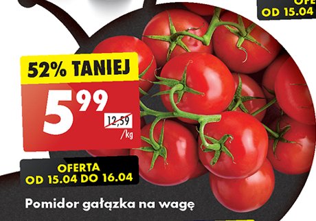 Pomidory gałązka promocja